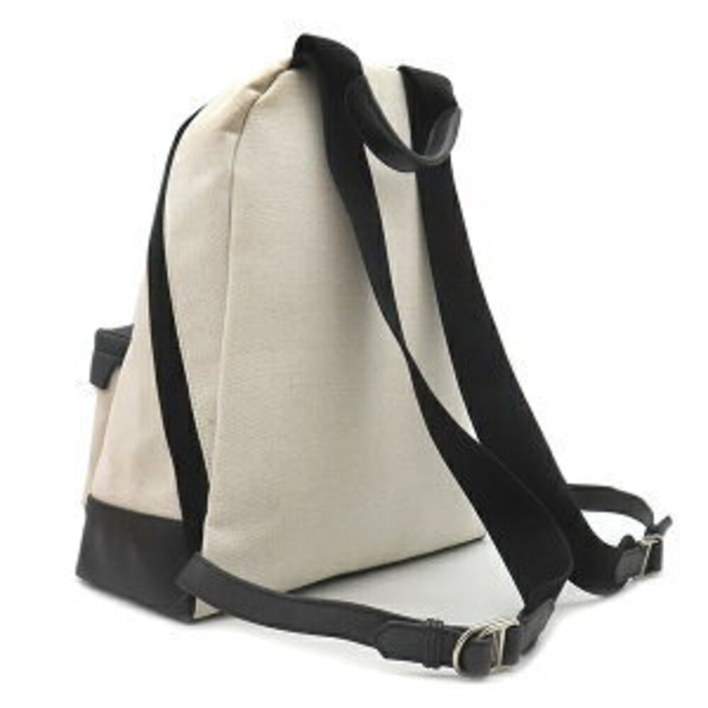 Balenciaga Backpack Daypack Canvas Leather White Black Comes - Picture 2 of 9